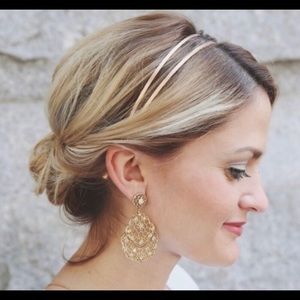 Chloe and Isabel x Jen Atkin rose gold headband